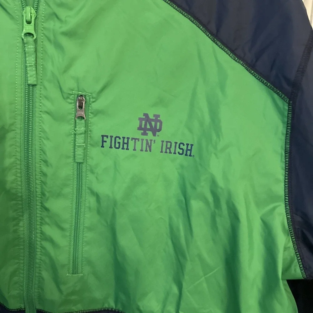 Notre‎ Dame Fighting Irish Windbreaker Rain Jacket Columbia Sportswear Sz Large